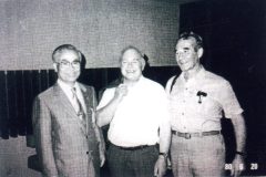 国際会議でのボルジ博士（中央）と第6回IPVS、デンマーク、コペンハーゲン、1980年6月